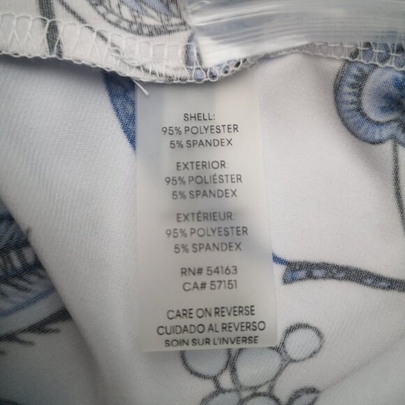 NWT Calvin Klein Ladies Size Medium Blue White & Black Pattern Tank Top - Picture 7 of 11